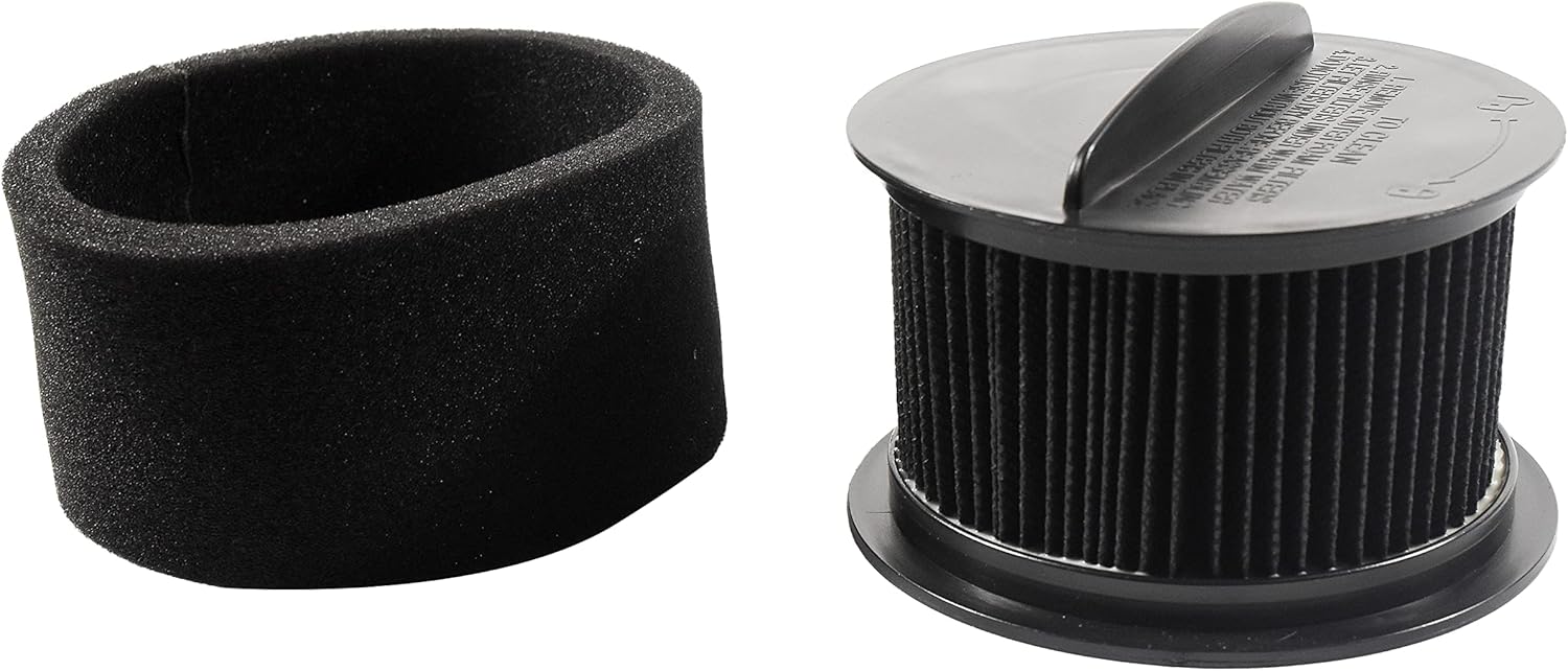 HQRP Inner & Outer Circular Filter Set compatible with Bissell 1240 12B1 68C7 PowerForce Helix Turbo, PowerGroom 98N4, PowerTrak 2083, CleanView 22C1 series Bagless Upright Vacuums, Style 9/10