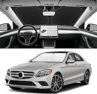 Vista 150 de Parasol de parabrisas de ajuste personalizado para Nissan Titan 2017-2024, bloquea los rayos UV y el calor, parasol de ventana delantera, fácil