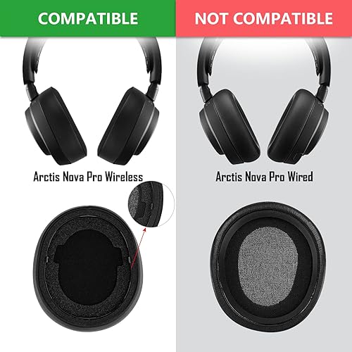 Miniatura 5 de Geekria Almohadillas deportivas de repuesto de gel refrigerante compatibles con SteelSeries Arctis Nova Pro Auriculares inalámbricos (no compatibles