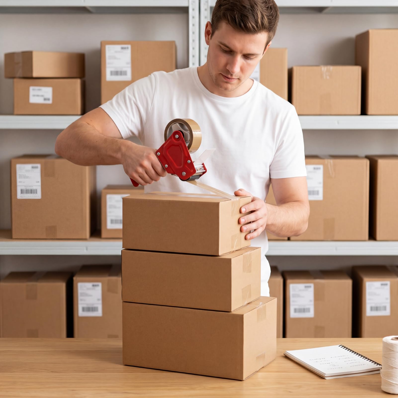 CRUGLA Paquete de 30 cajas de envío de varios tamaños (10 x 7 x 5, 9 x 6 x 4, 8 x 6 x 4), 10 cajas pequeñas para embalaje de pequeñas empresas, envío y almacenamiento