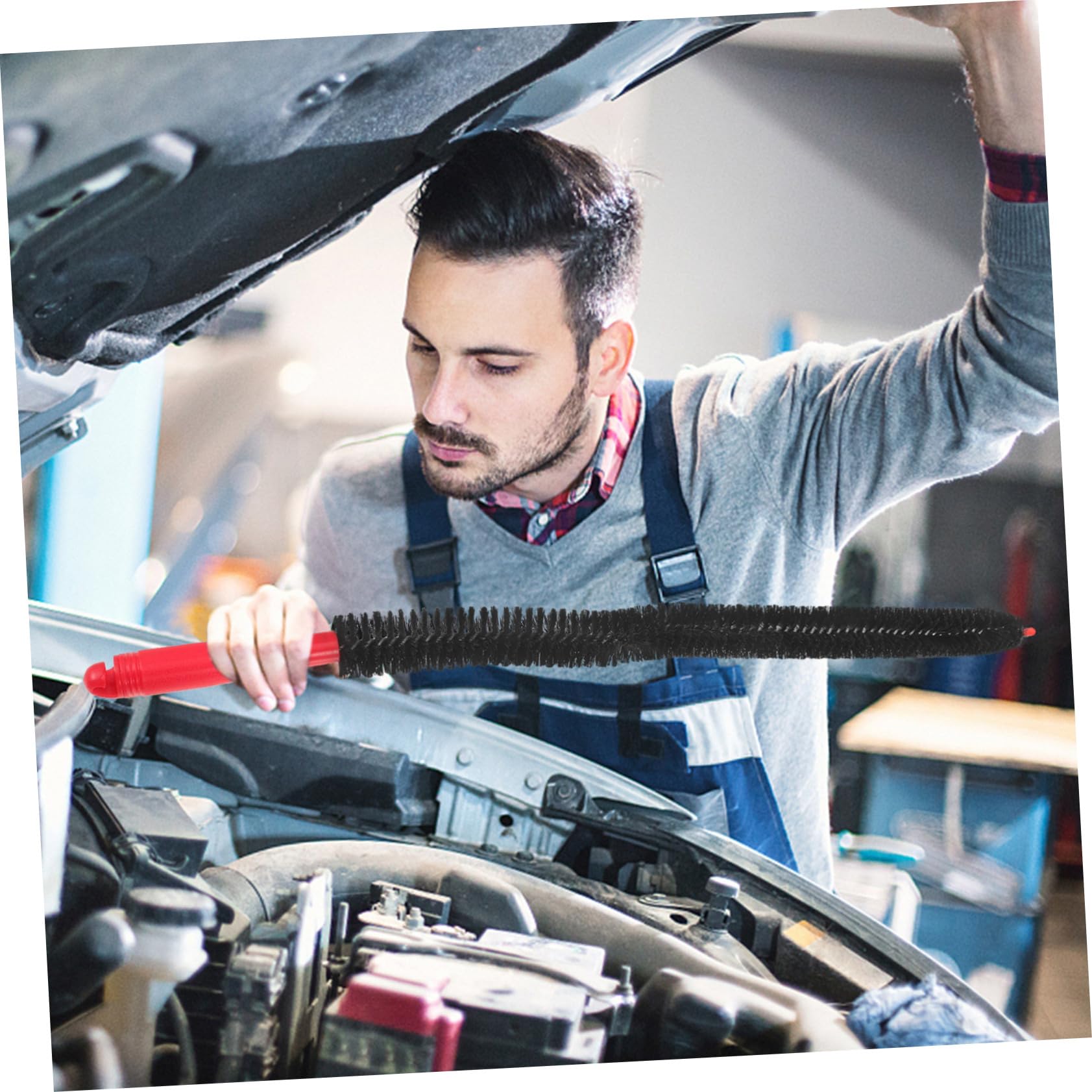 OUNONA 5stücke Flexible Reinigungsbürste Mit Langem Griff Und Biegsamem Bürstenkopf Für Flaschen Rohre Und Auto-motoren Praktische Reinigungslösung Für Und