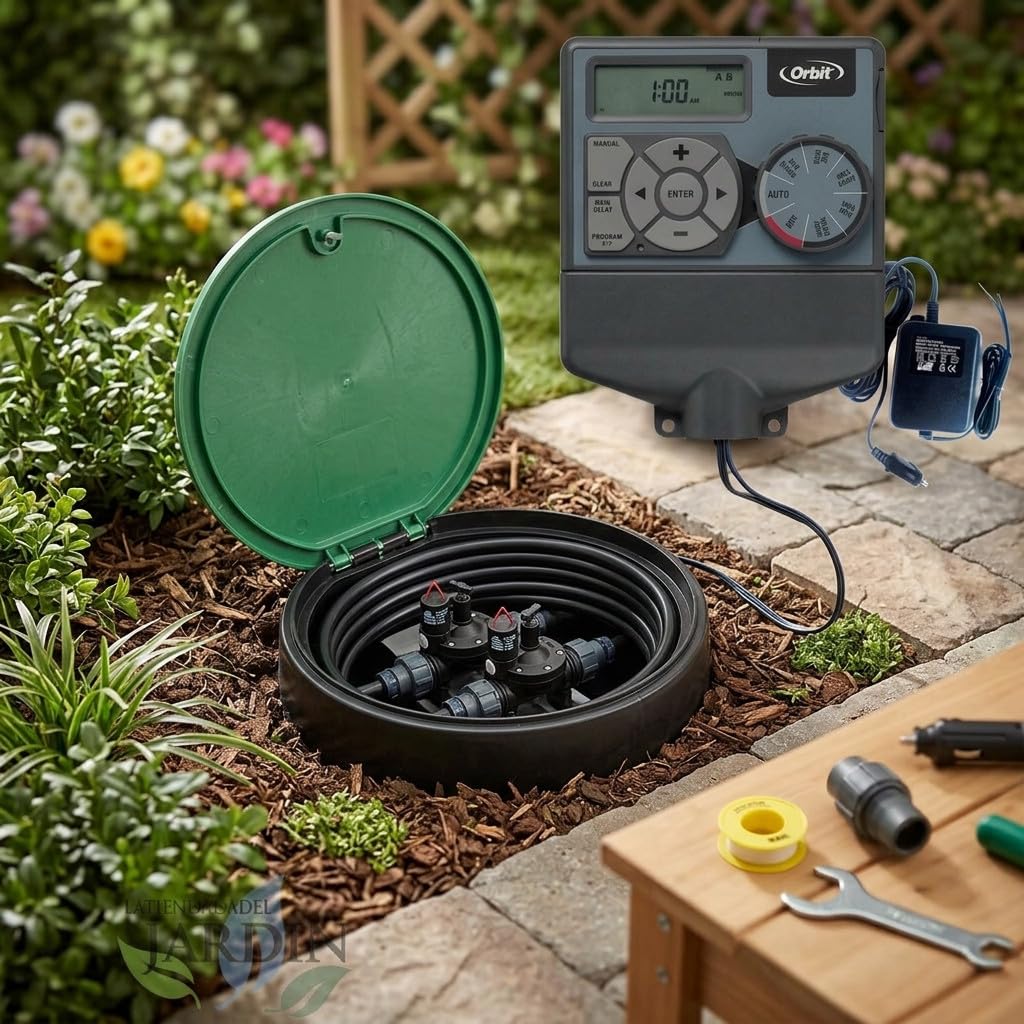 Suinga - Pacchetto di IRRIGAZIONE AUTOMATICA Orbit Irrigation 24V, 1 Zona di Irrigazione