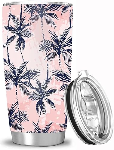 Miniatura 1 de Waldeal Vaso de acero inoxidable de 20 onzas con tapa, taza de café de viaje aislada para bebidas frías y calientes