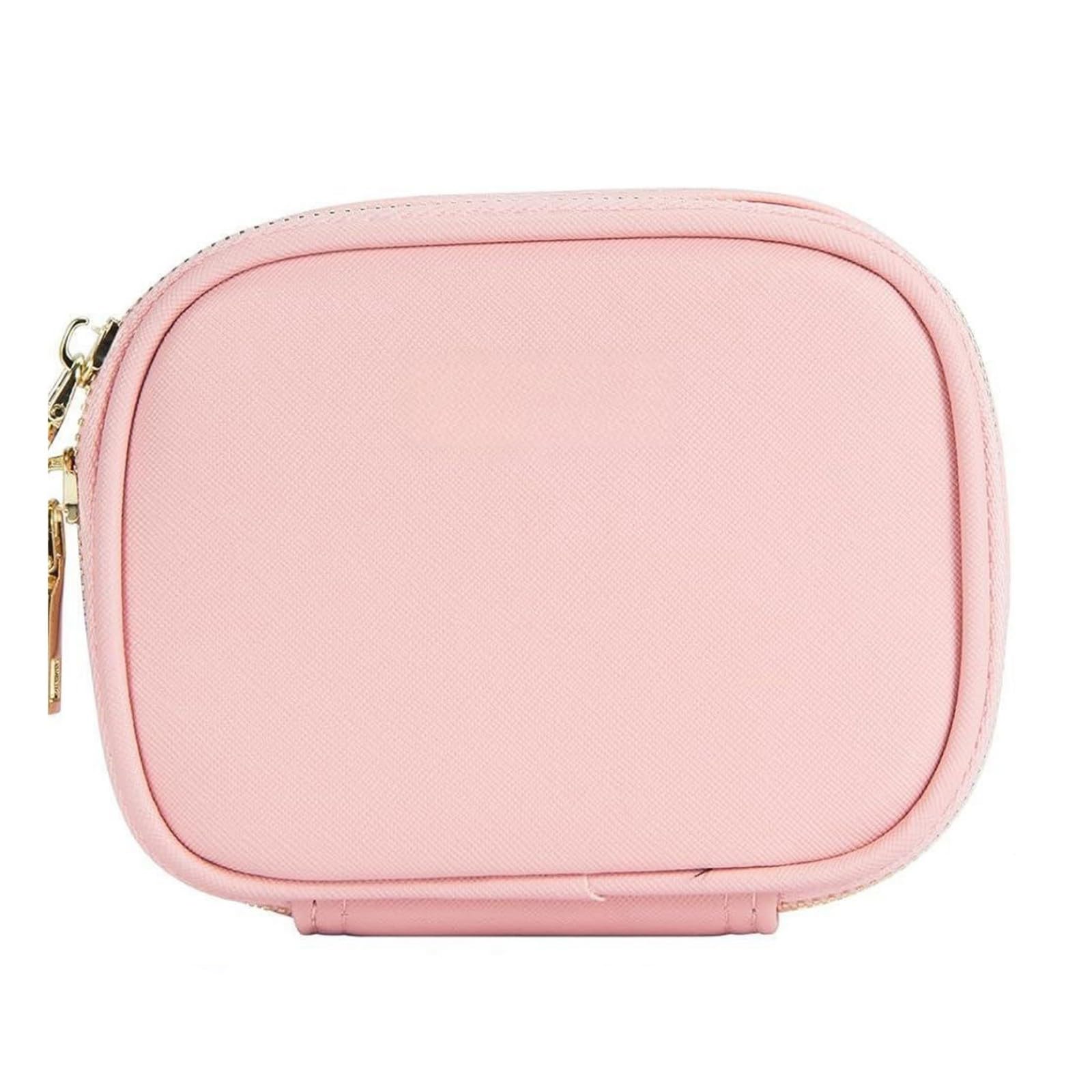 Borsa per trucco con specchio LED Borsa per cosmetici portatile Custodia per trucco impermeabile borse da toilette Organizzatori in pelle da donna Piccoli cosmetici