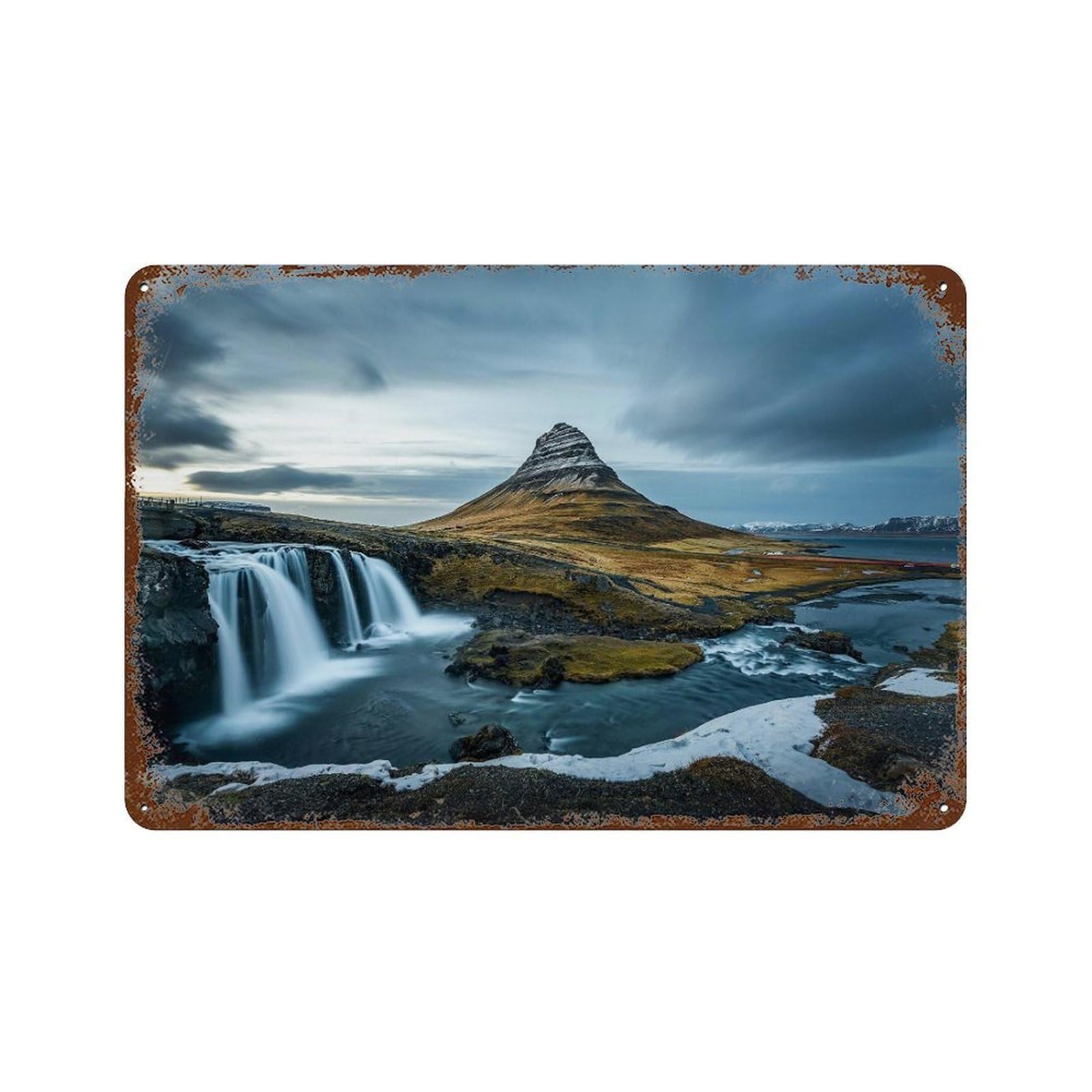 xiaoxiaoshen Real Photo Iceland Decor Europe (2) Wall Decor Art Metal Tin Poster Modern Home Decor Art Home Bar Shop Decorations Vintage Sign 20x30cm