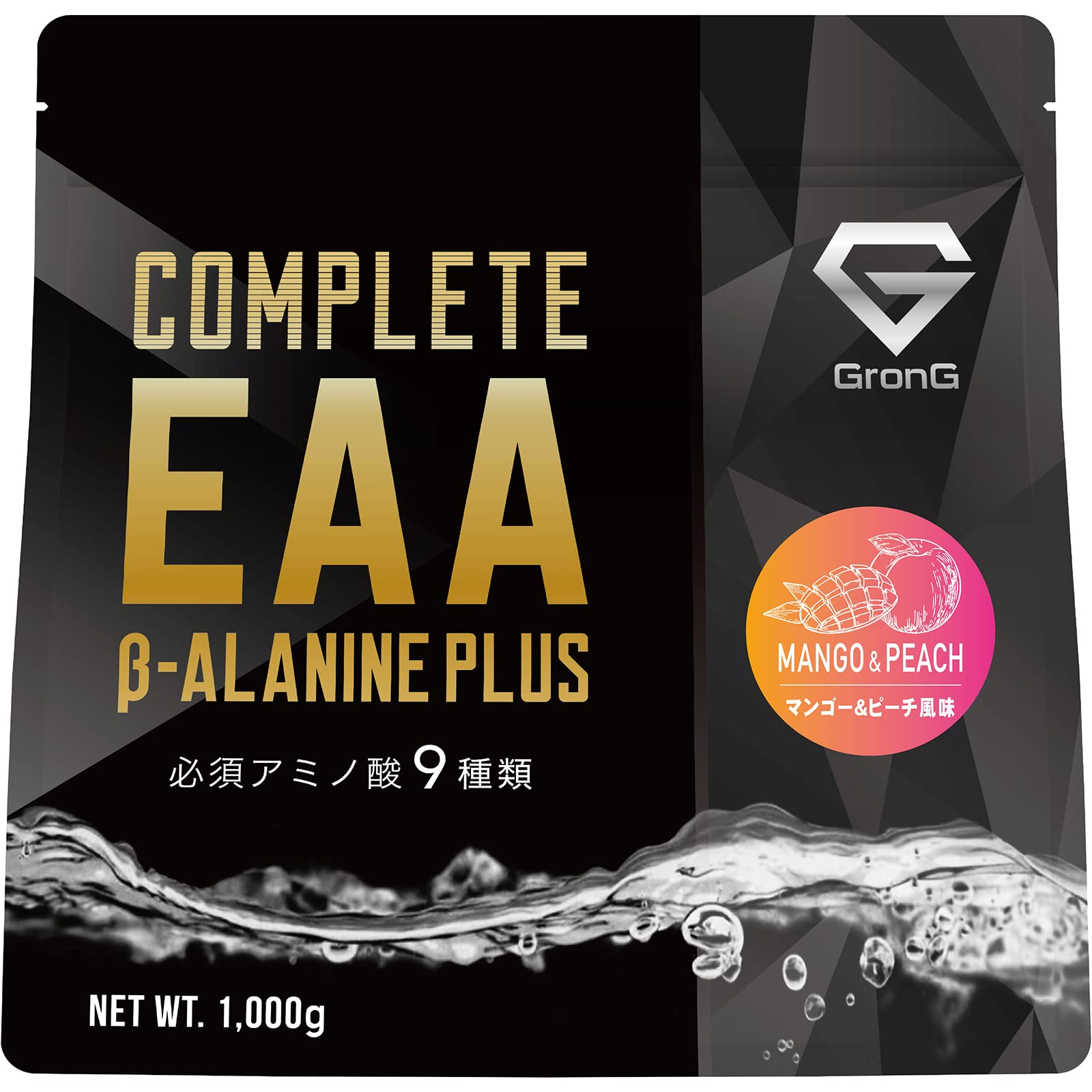 新品未開封　グロング GronG 必須アミノ酸 1kg マンゴーピーチ風味 Amazon | グロング GronG COMPLETE EAA ベータアラニンプラス 必須