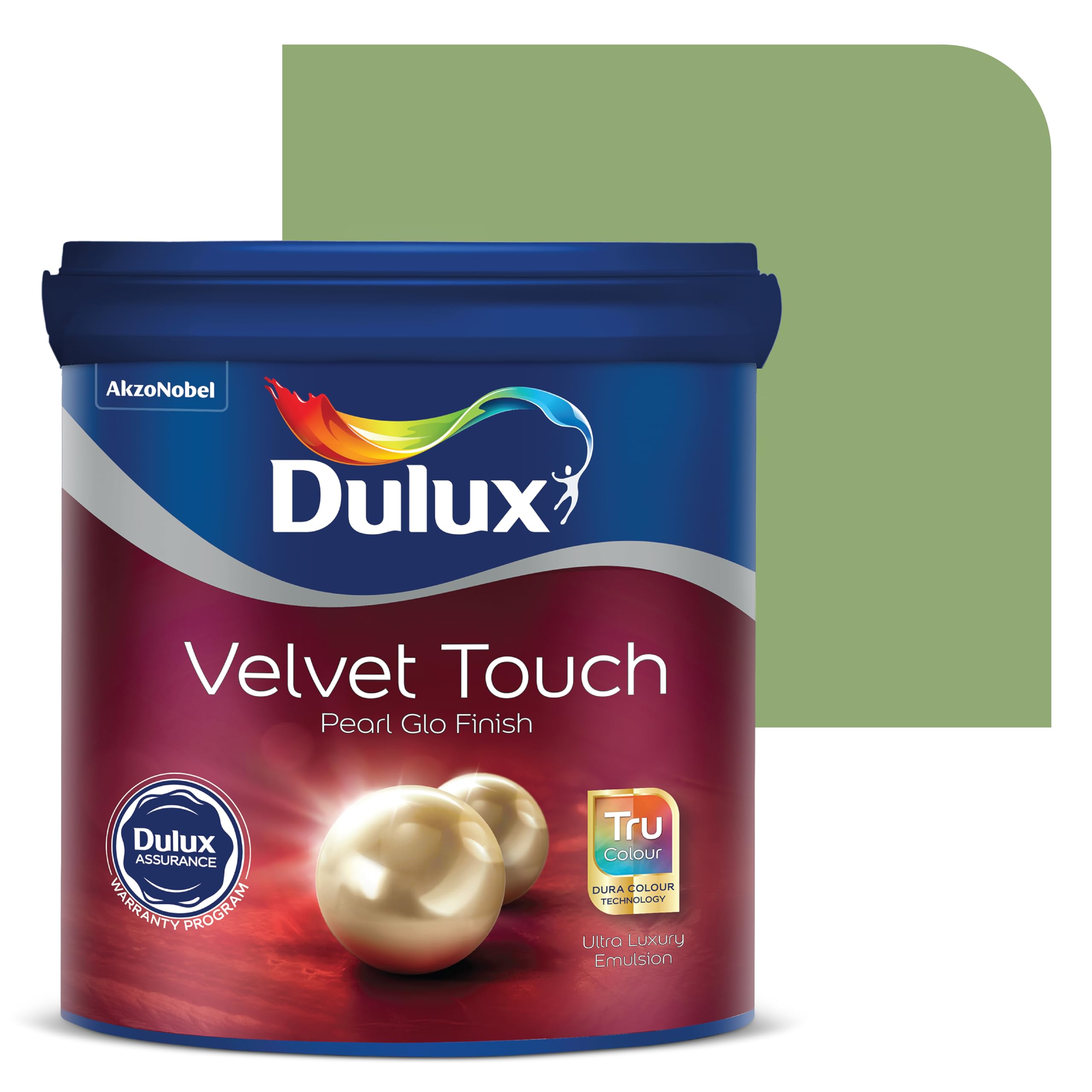 Dulux Velvet Touch Pearl GLO Interior Emulsion Paint | Luxurious Soft-Sheen Finish | Highly Durable & Washable | Rich, Intense, Smooth Colors (Blade, 4 Liters)