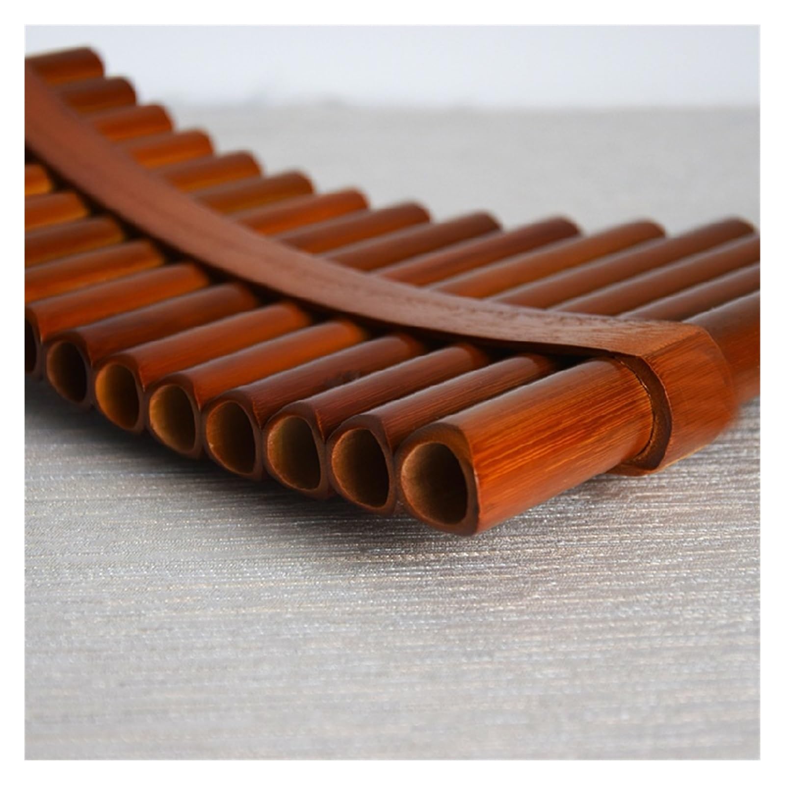 BABYCE pan Flute Beginners Traditional Musical Instrument 15-Tube Panpipe in C Key and G Key Entry-Level Model for Students and Beginners (Color : C Key Right Hand)