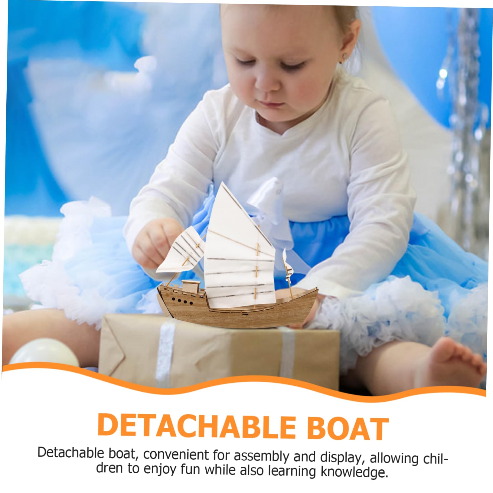 Kit Maquette Bateau En Bois à Assembler Holibanna – Voilier Classique, Décoratif, Pour Adultes Et Enfants (40x30x15 Cm)