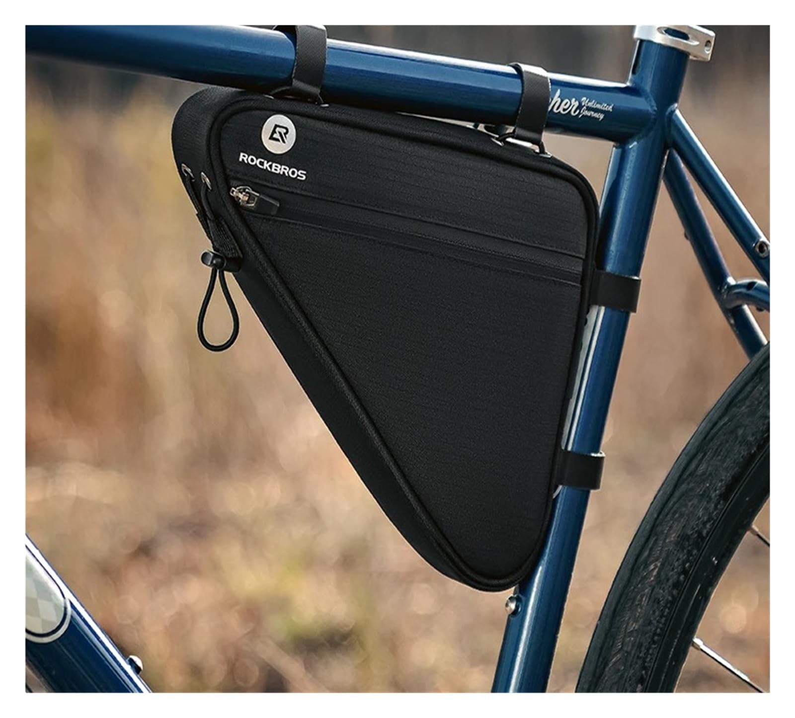 Borsa for telaio triangolare riflettente for bicicletta da 1 pezzo | Conserva le forniture ciclistiche e gli oggetti personali for le uscite giornaliere all'aperto