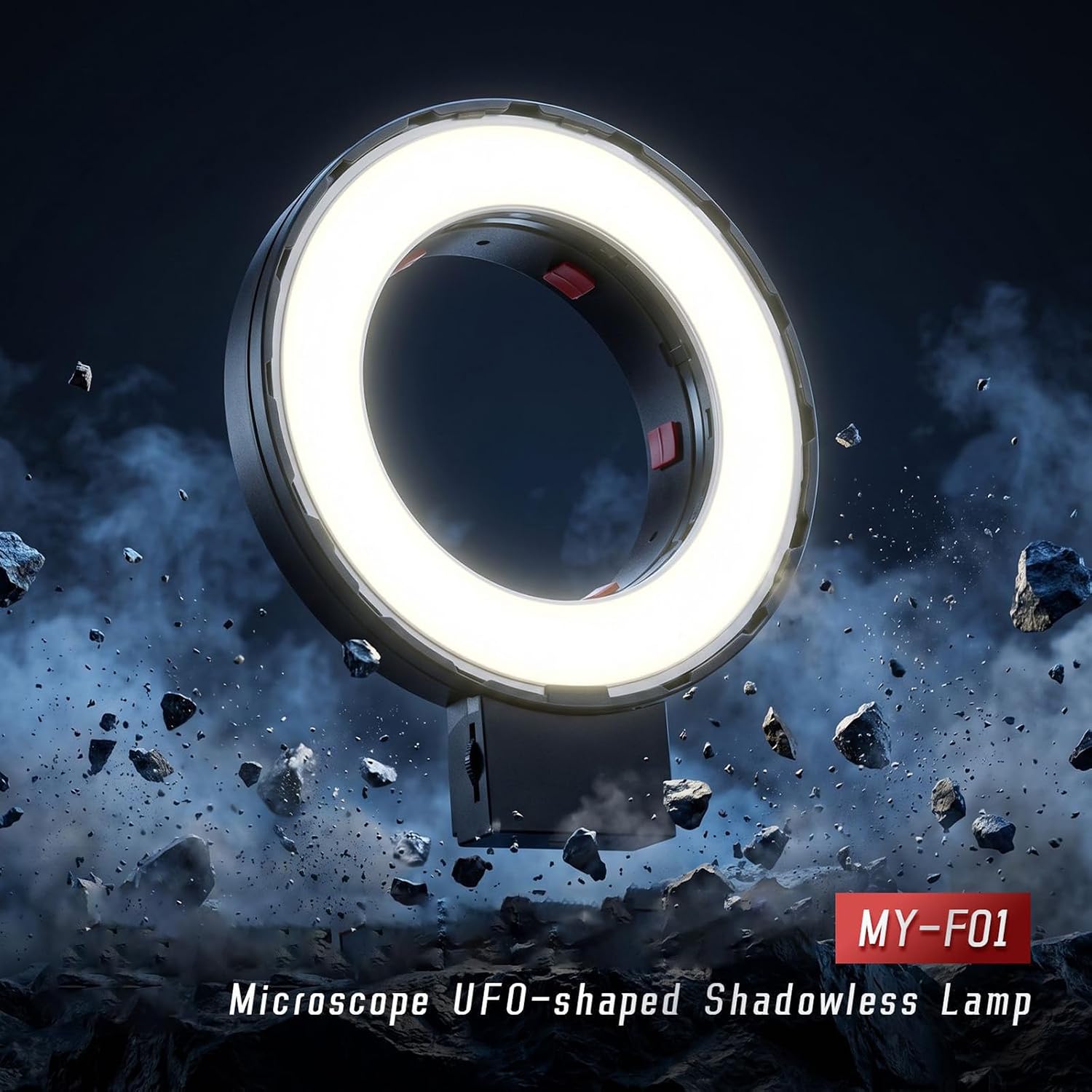 Advanced Microscope Lighting Systems with 9V 2A Power & Soft Glowing Easy Carry Lamp Suitable for Accuracy Work LED Light