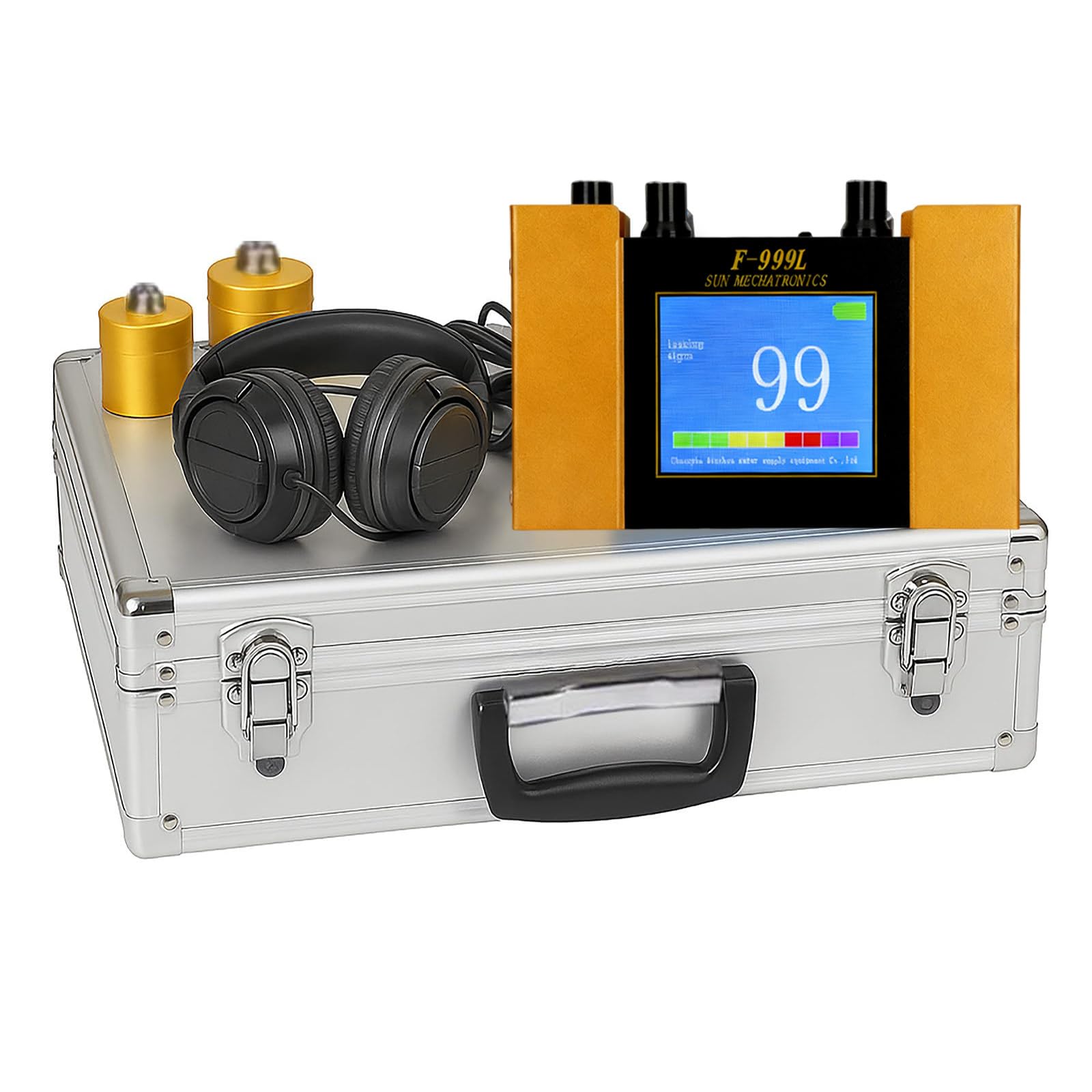 Detectores y Alarmas de Agua, Sensor Geófono para Fugas de Agua, Detector de Fugas de Agua en Tuberías Subterráneas para Uso Doméstico y Exterior
