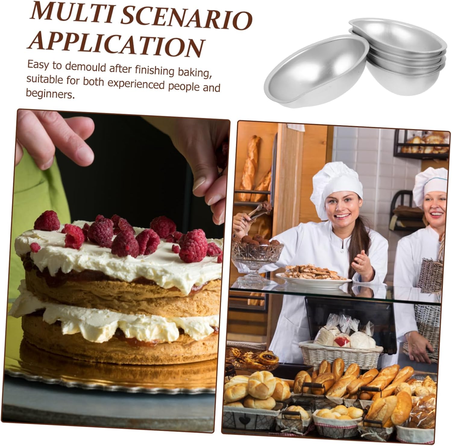 TEHAUX 15pcs Pudding Nonstick Mini Cake Baking Tool for Jelly Flan and Tart Kitchen Supply for Desserts