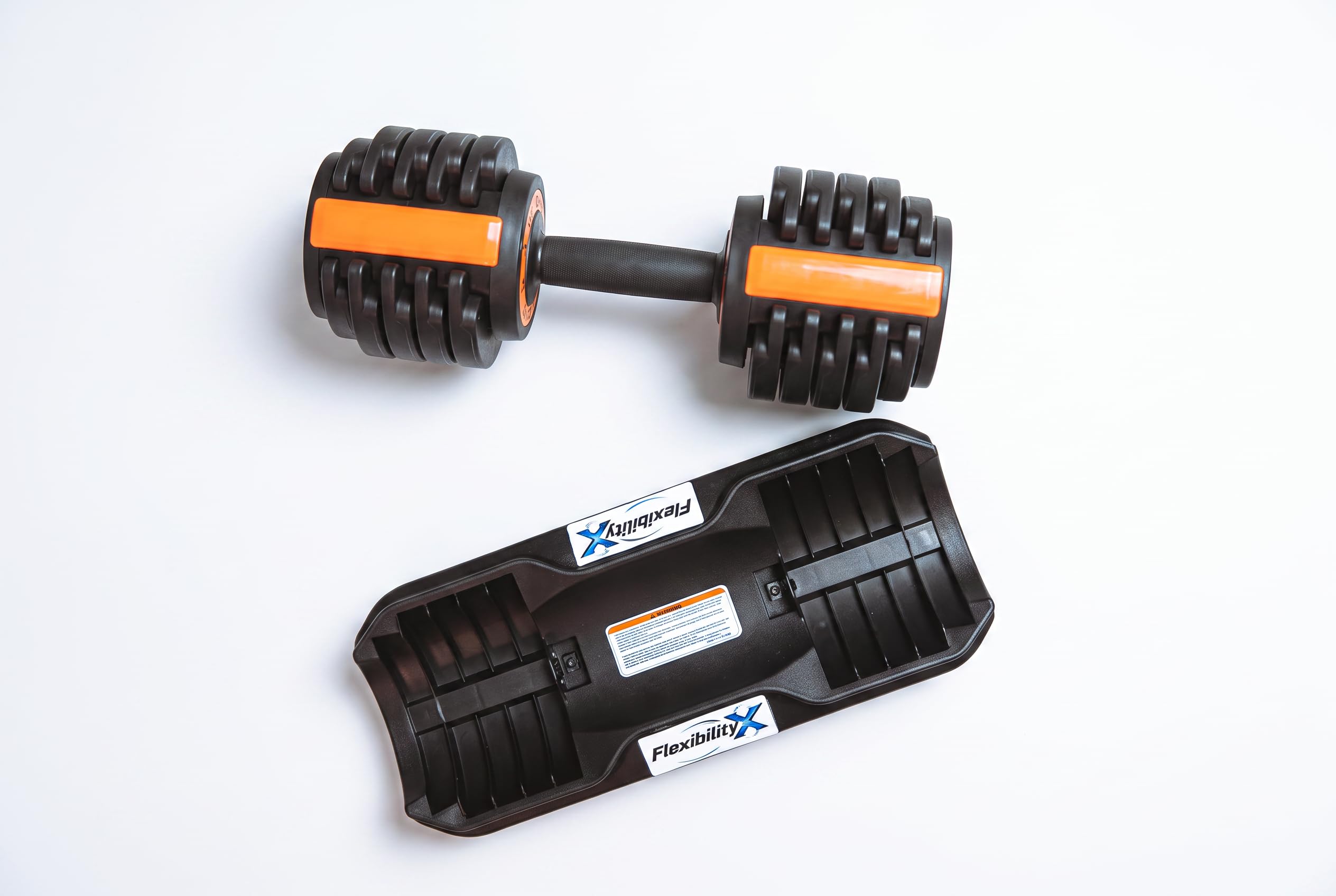 Verstellbare Kurzhantel 2,5-12 kg mit 10 Gewichtsstufen, einzelne Hantel mit Hantelablage, Schnellverstellung, rutschfester Griff für Home Gym