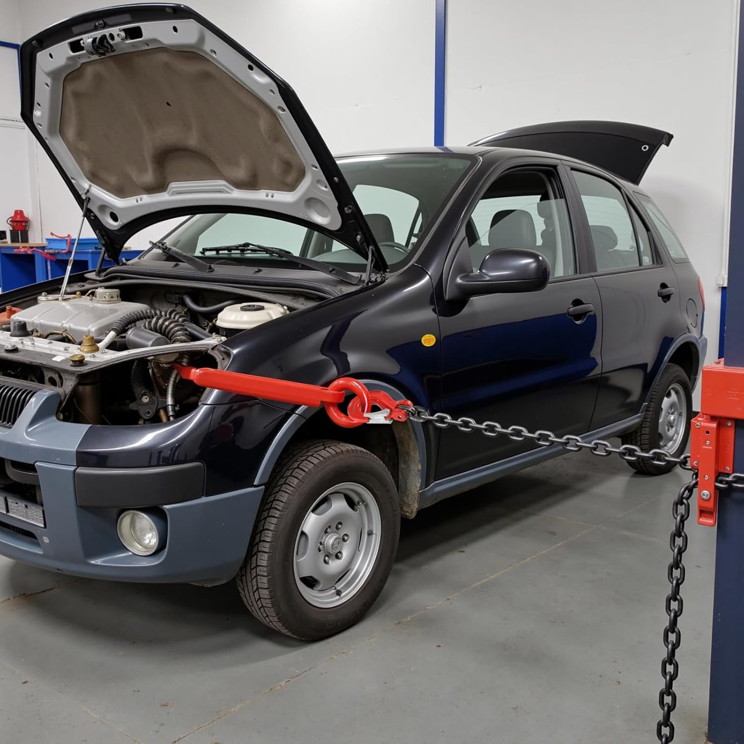 BEAMNOVA 3/8 Inch Tow Chains with Slip Hooks, 6900lbs Working Load, Heavy Duty Trailer Safety Chain, Grade 80 Log Chain, Towing Accessories for Trucks Car Vehicle, Binder Recovery Chain - Image 8