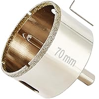 Vista 8 de Sierra perforadora de diamante de 1 3/4 pulgadas con broca piloto, sierra de agujero para azulejos de 1.75 pulgadas con broca central para mármol