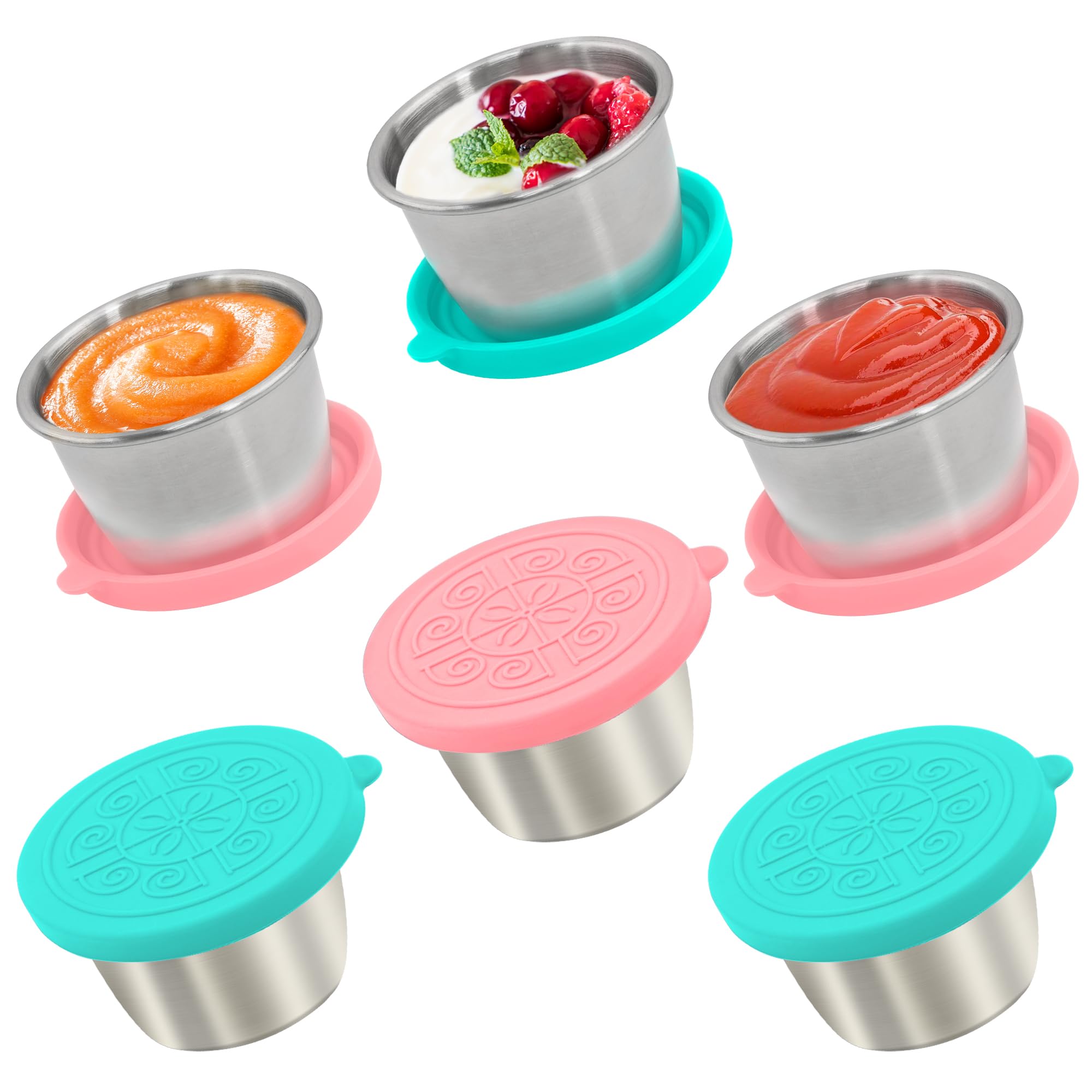 Qukaka Salad Dressing Containers - 6 Pack -9 Qukaka Salad Dressing Containers - 6 Pack -9