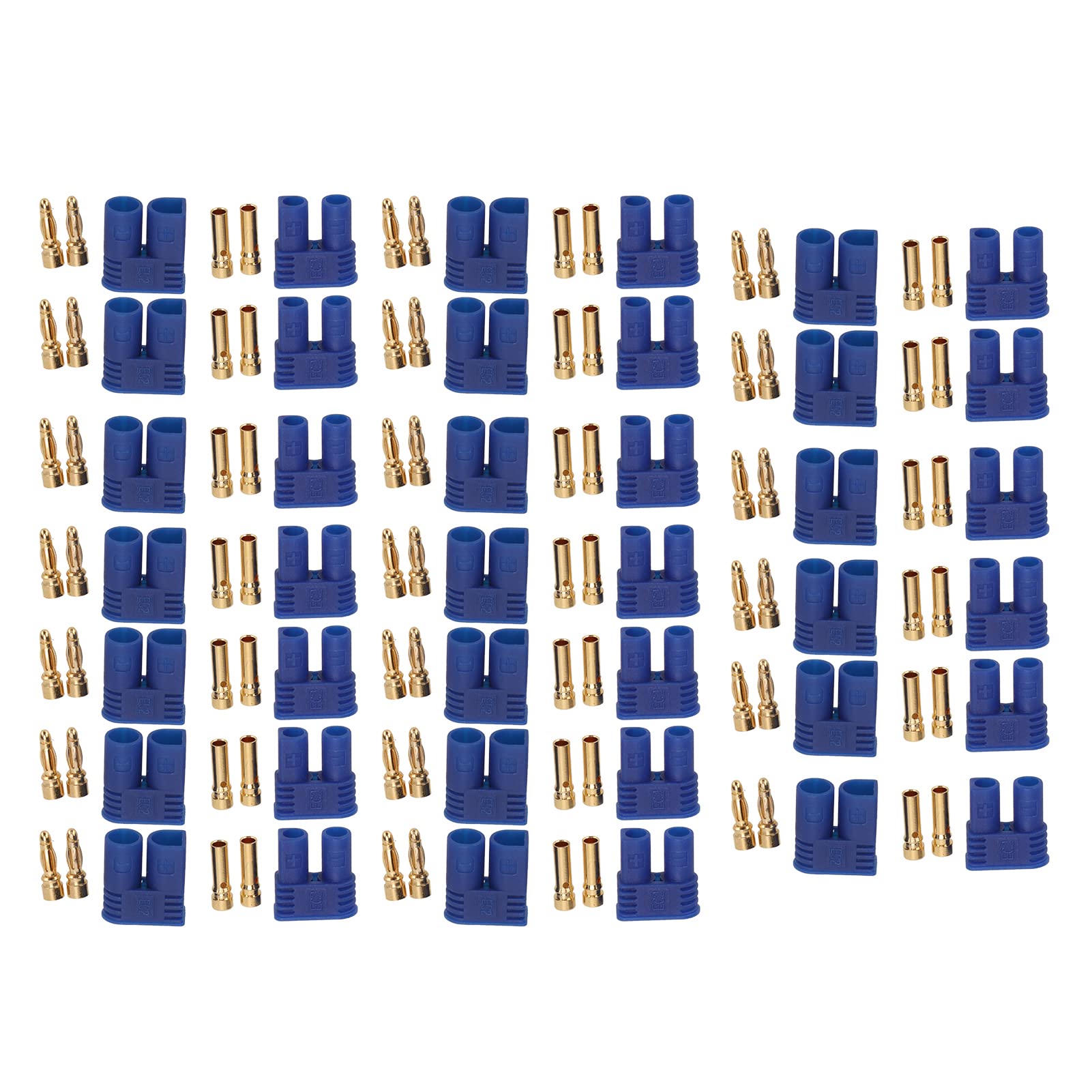 EC2 Battery Connector Plugs, High Accuracy EC2 Male Female Plug Set High Performance for RC Lipo Battery