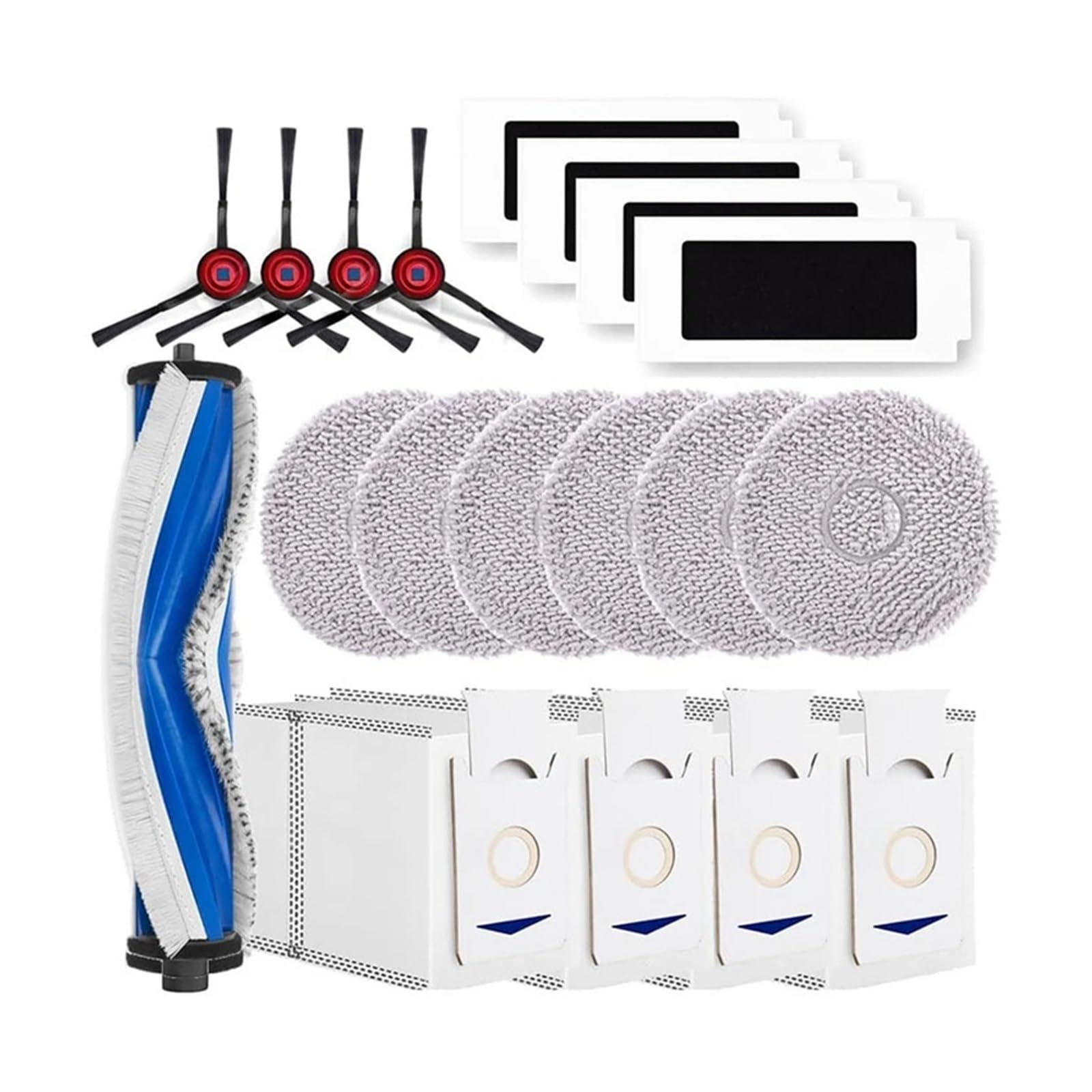 PNULGLKND Includes Main Brush, Dust Bags, Cloths and Filters Accessories .Compatible for ECOVACS DEEBOT T30 Pro Omni / T30 Omni. Robot Vacuum Cleaner