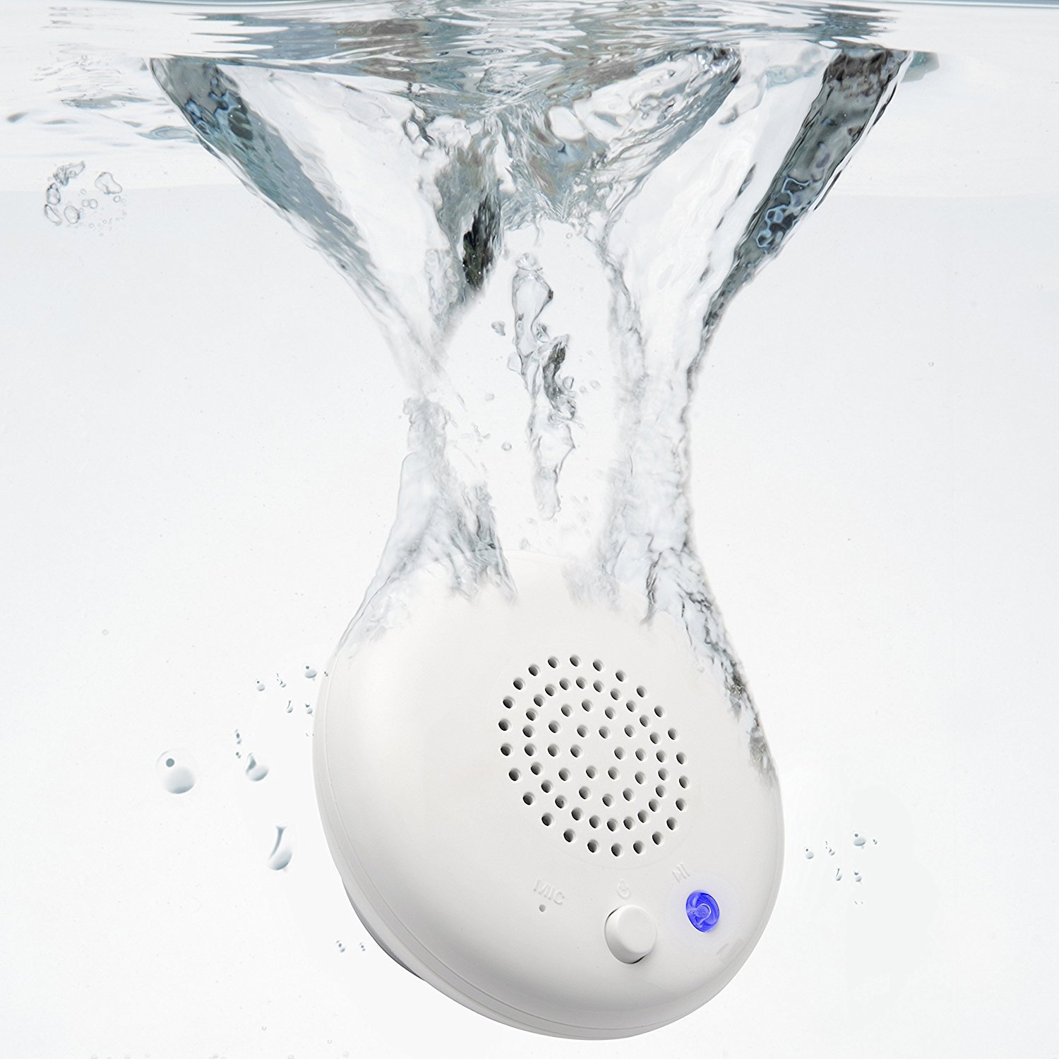 Cabezal de ducha con altavoz Bluetooth, impermeable, portátil, inalámbrico, resistente al agua, cabezal de ducha de música, cabezal de ducha de lluvia premium para el hogar, baño, cocina al aire