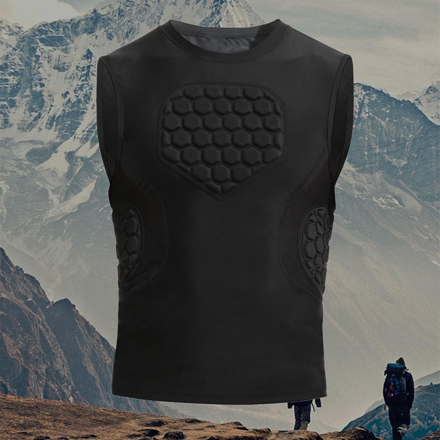 Chest Protector Softball | Breathable Elastic Comfortable Cooling Honeycomb | Heart Guard Sports Protective Gear,for Men Women Boys Girls Football Basketball Training Competition