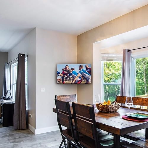 Miniatura 7 de PERLESMITH Soporte de pared para TV de esquina para televisores de pantalla plana curvada LED LCD de 26 a 60 pulgadas de hasta 99 libras, soporte de