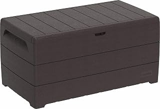 Outdoor Storage Cabinet, Garden Storage Sheds Plastic Garden Storage XL Large Storage Plastic Shed Garden Outdoor Box Lockable Outside Box