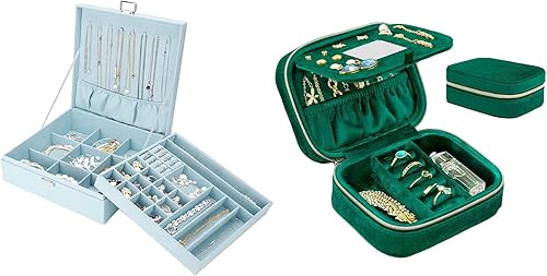 ProCase Paquete de joyero con caja de joyería de terciopelo