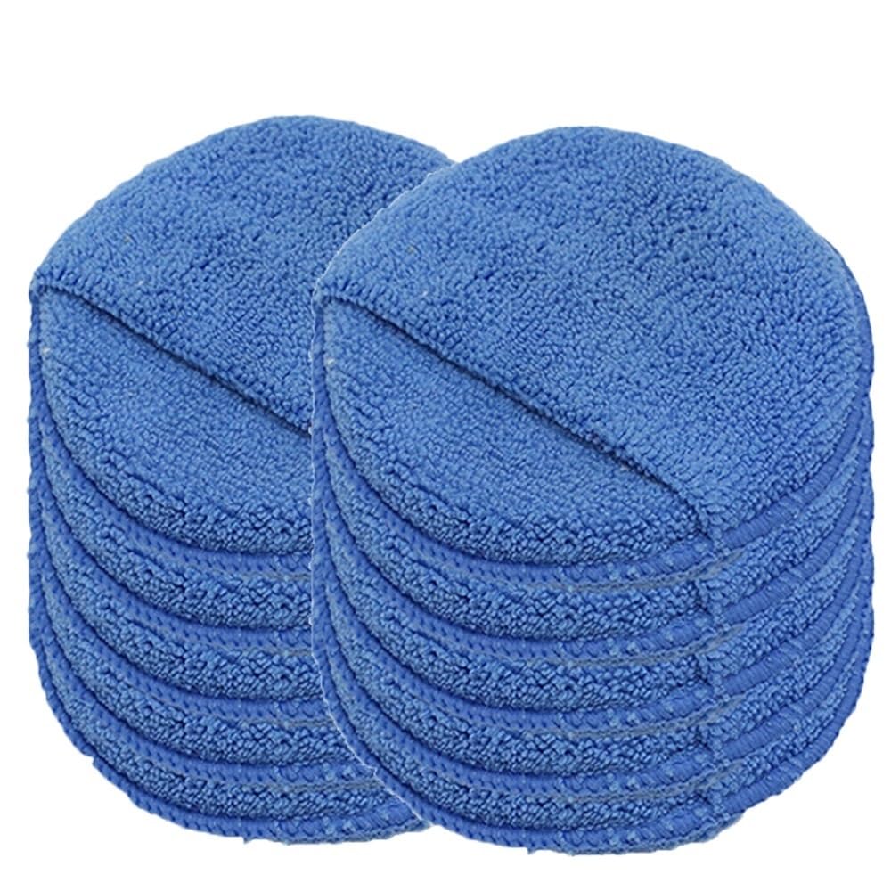 10pcs 5-Inch Car Detailing Applicator Pads - Soft Microfiber Waxing Polish Sponges for Car Care(10pcs blue)