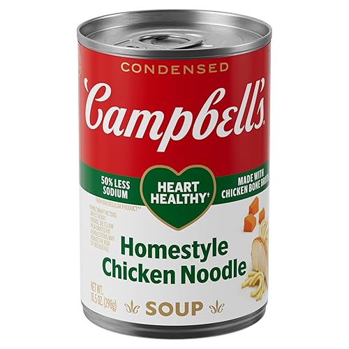 Miniatura 12 de Campbell's Sopa condensada de fideos de pollo con un 25% menos de sodio, lata de 10.75 onzas (paquete de 5)