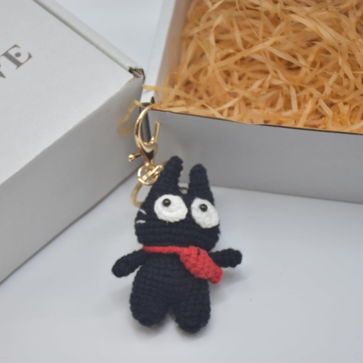 FUNNY crochet black cat keychains,Unique backpack pendant，Special Halloween trinkets - Image 4