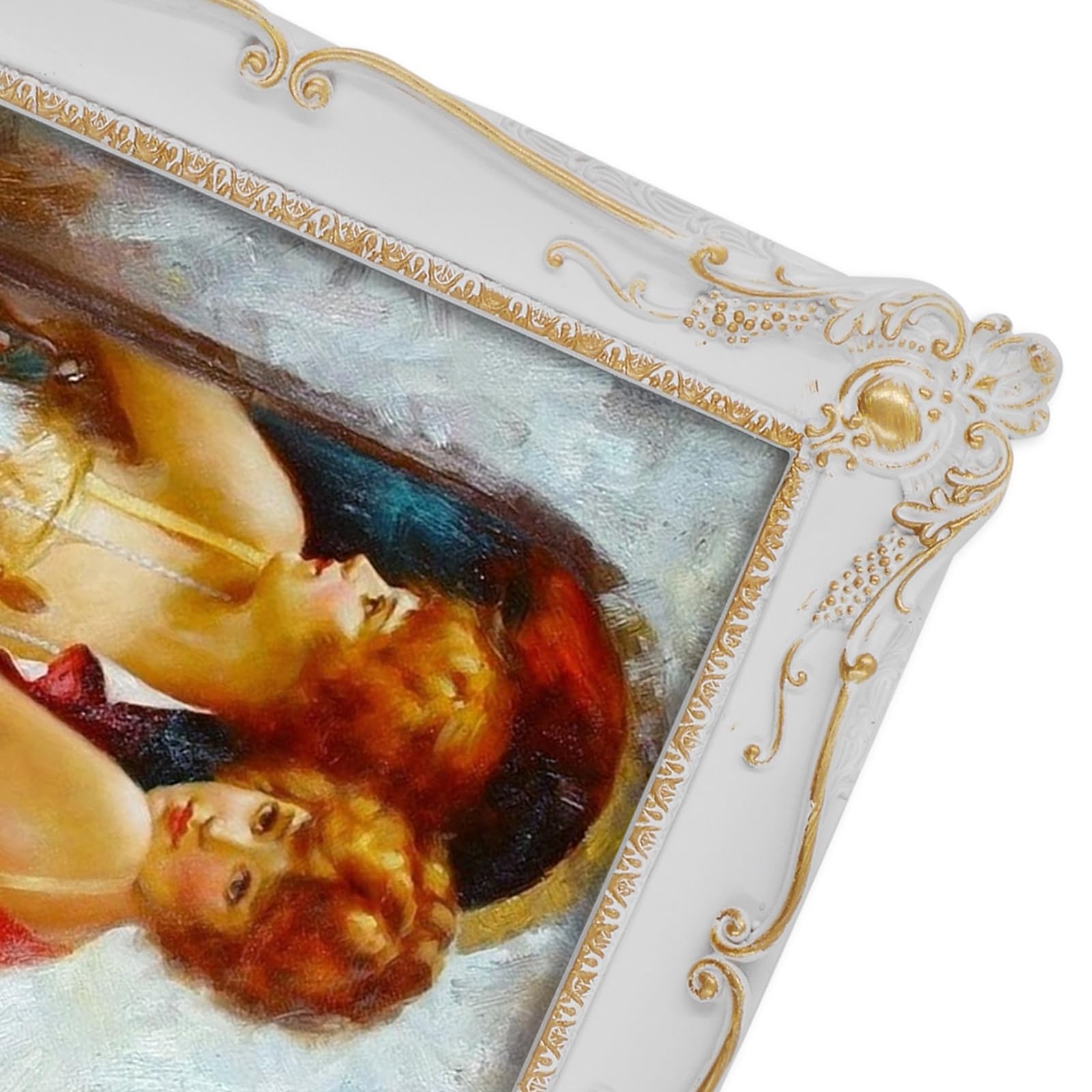 Victor Rubens Cornice portafoto, 20 x 25 cm, verde e oro, telaio: 30 x 20 mm, con vero vetro, stile barocco vintage, dorata