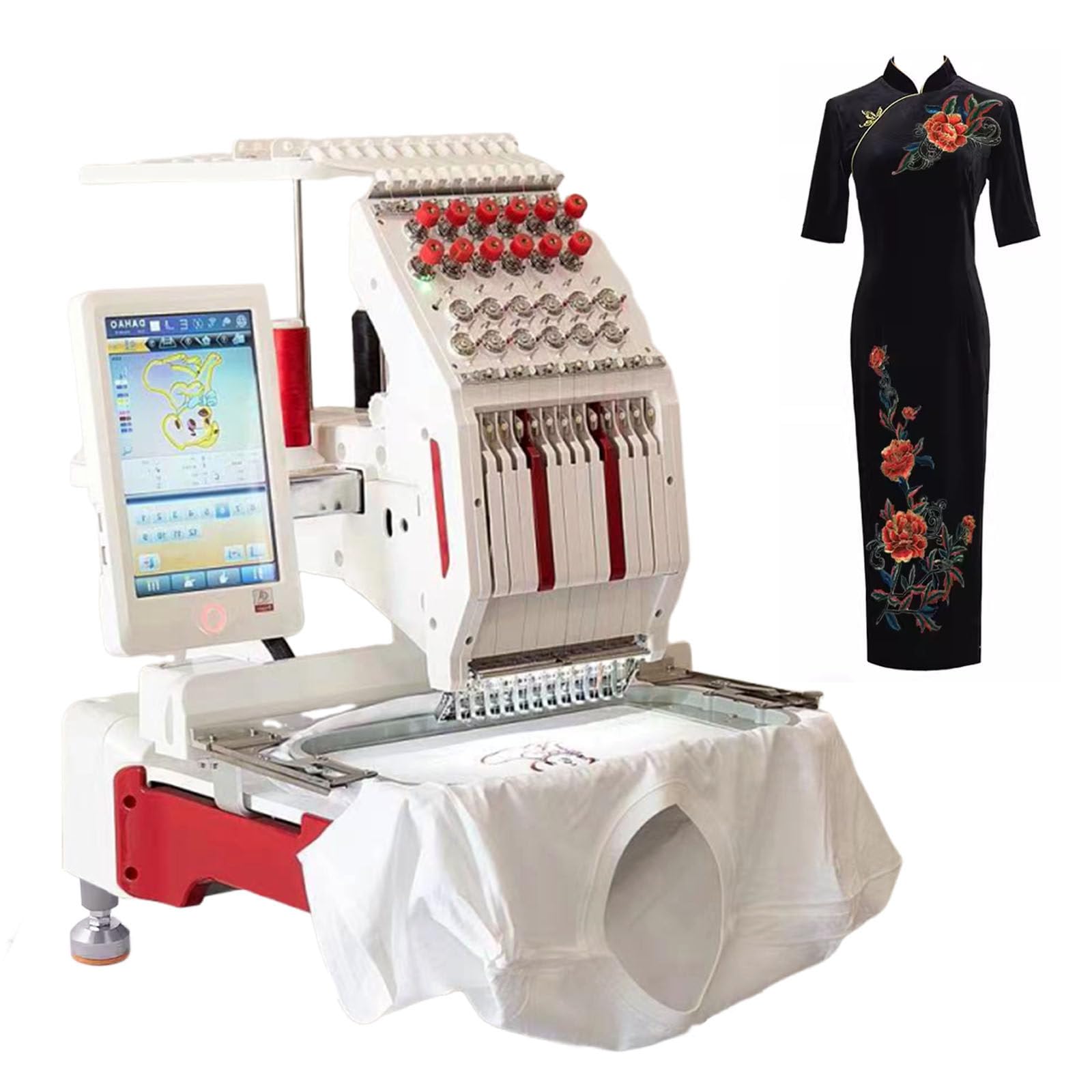 Amazon.com: Commercial Embroidery Machine with 12 Needles, 8x12