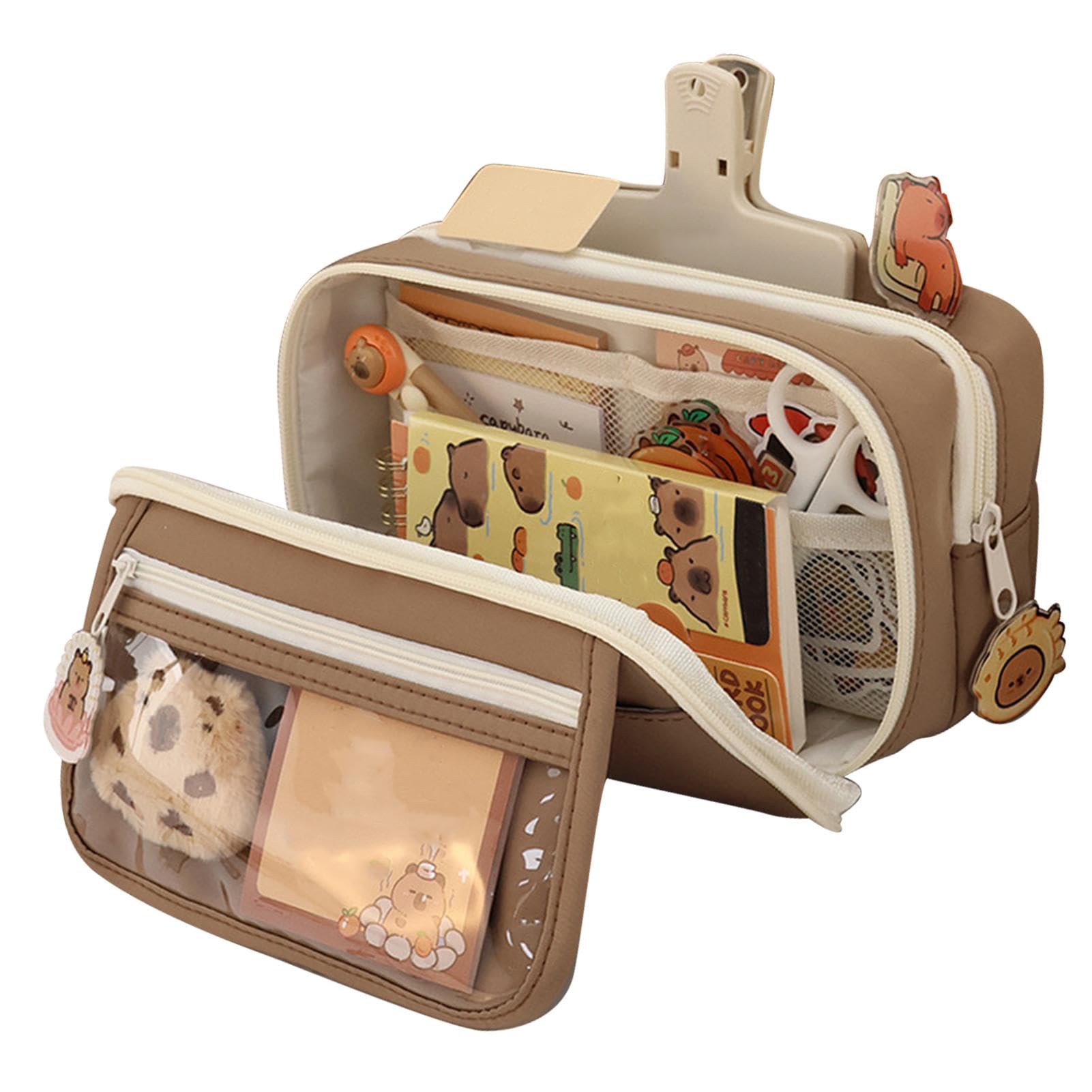 Zubehors Estuche Aesthetic Lapicera De Capibara, Estuche De Capibara, Bolsita para Lapices, Lapicera Capibara Pencil Case, Estucheras Lapiceras Aesthetic Papeleria Bonita, Utiles Escolares Aesthetic