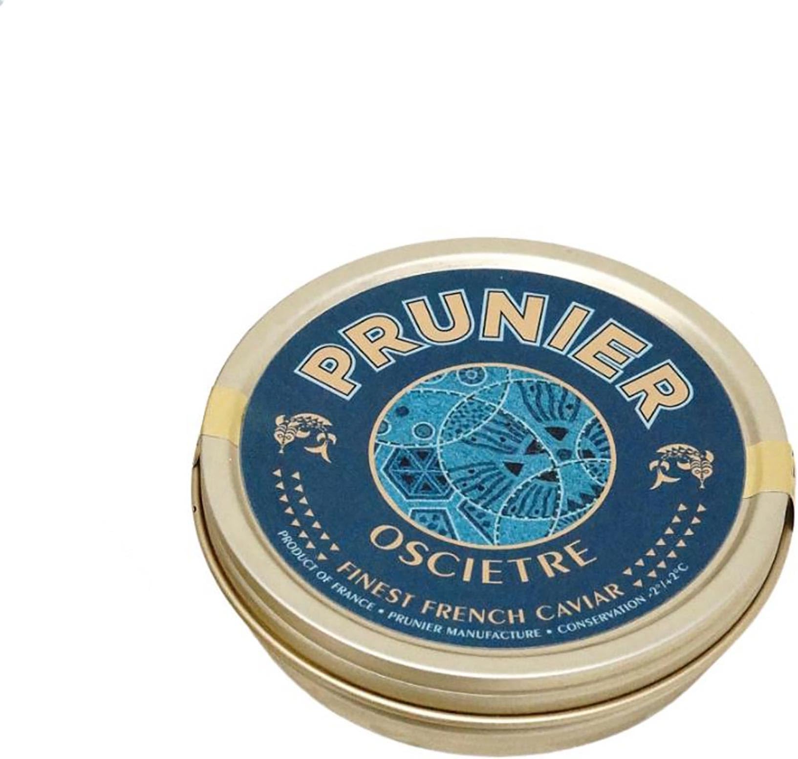 Caviar Star French Osetra | Caviar House & Prunier Osciètre Héritage Reserve | Premuim Black Caviar Russian Sturgeon Roe | Iconic and Rare Golden Brown Eggs Responsibly Sourced from Dordogne France (4.41 Ounce (125 Grams))