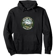 Mount Rainier National Park Skyline Trail Vintage Badge Pullover Hoodie