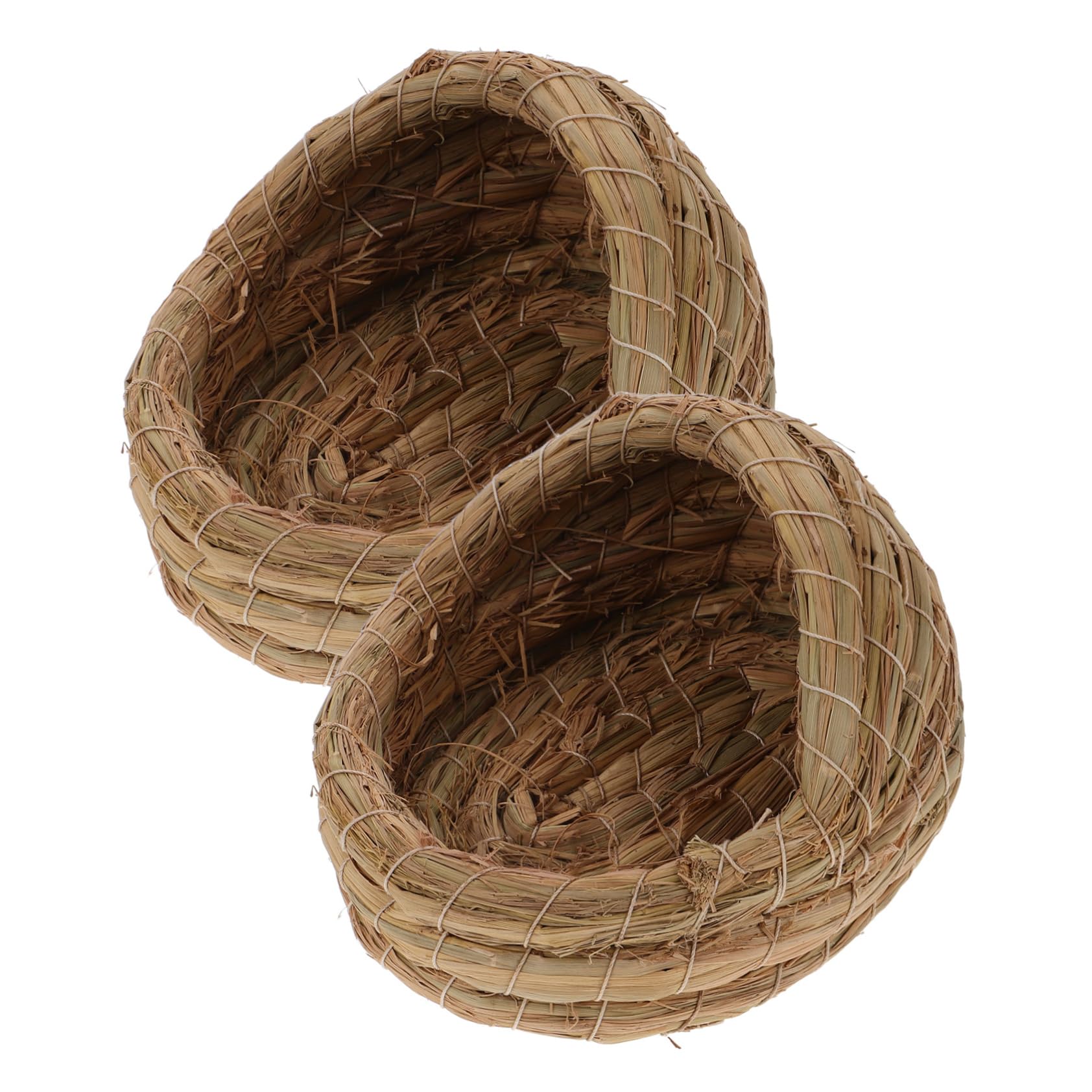 HANABASS 2 Piezas Nido para Gallinas Ponedoras de Paja Natural