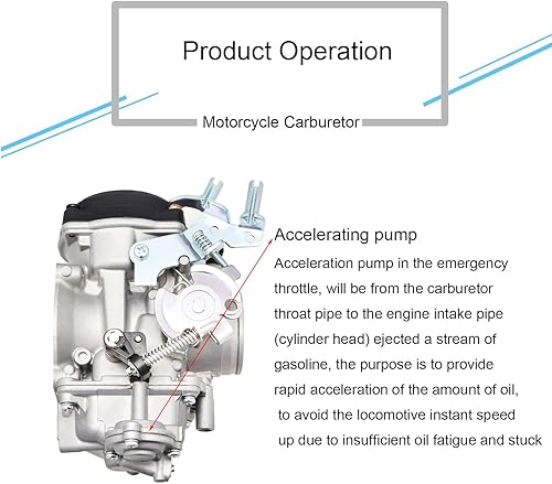 Miniatura 6 de Repuesto de carburador CV40 para Harley Davidson Sportster 1200 XLH1200 Sportster 883 XL883 1998-2016 / Softail 1988-2017 / Dyna FXR FXD 1988-2016 /