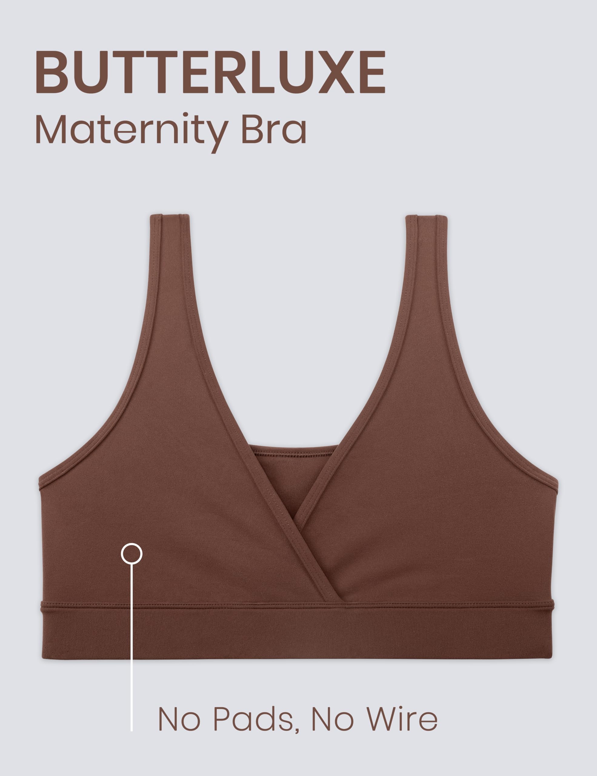 CRZ YOGA Biustonosze ciążowe Butterluxe do karmienia dla kobiet Crossover Wireless Sleep Breasting Lounge Pregnancy Bralette Comfy