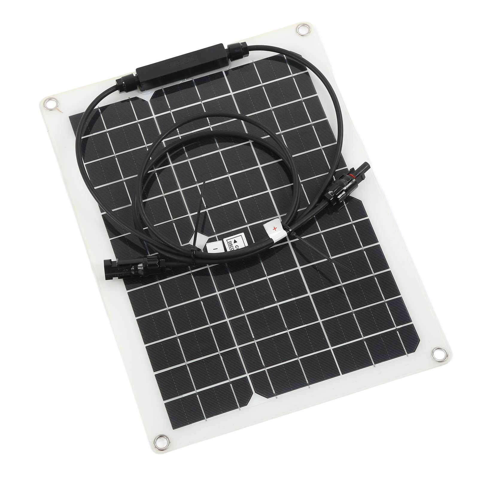CHICIRIS Pannello Solare Monocristallino 30W 18V con Kit Controller per | Laminazione PET e Silicio Monocristallino, Alta Efficienza, Controller Display LCD, 50 A, 12 V/24 V Automatico, Protezione