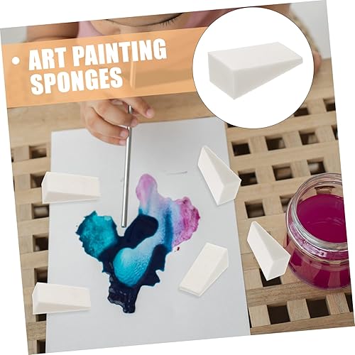 Miniatura 6 de VICASKY 50 Uds. Esponja de pintura Pincel de espuma Esponja de pétalos Esponja cosmética Maquillaje Espuma Artista Esponja Maquillaje Soplo Polvo