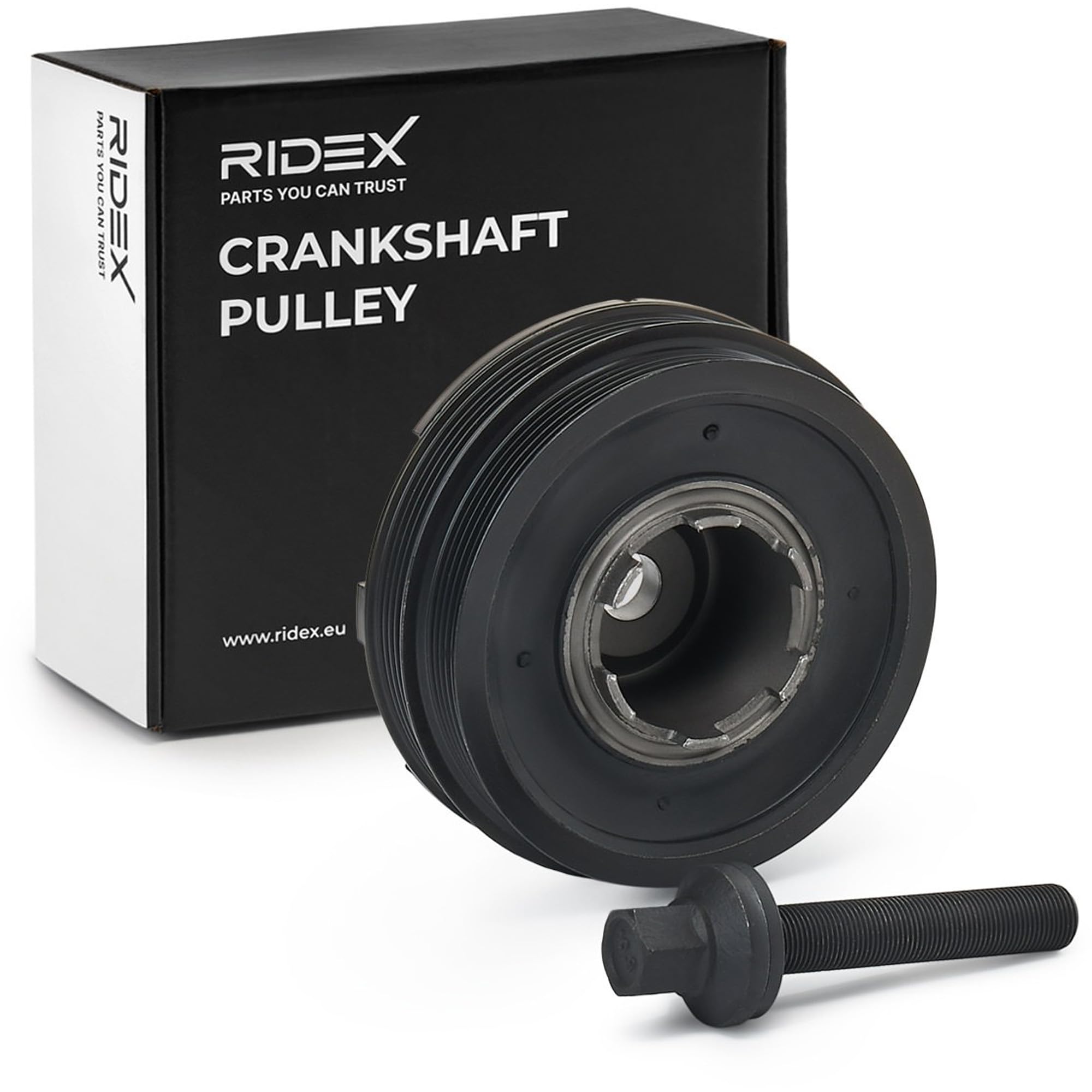 RIDEX 3213B0161 Polea de cigüeñal para cigüeñal con tornillo