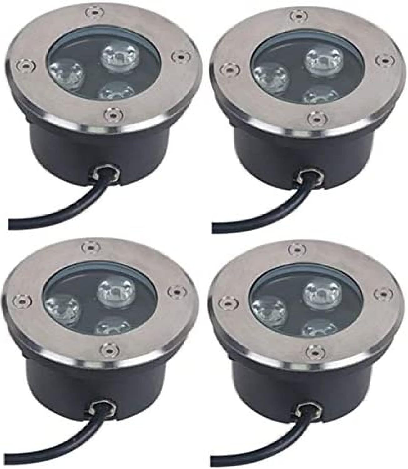 Underground LED 3W Ultra-thin Recessed Deck Floor Lamp IP67 Outdoor Landscape Lighting Pavement Garden Yellow 85-265V
