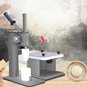 Bun Wrappers Maker & Bun Closing Machine, Manual Baozi Making Machine, Chinese Style Pastries Cooking Mold Set, Stainless Steel, Easy to Operate,