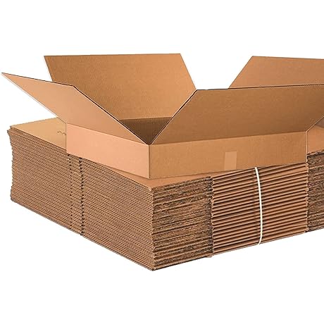 BOX USA 24x24x4 Office Supply Storage Boxes: Your Solution for Organization and Protection