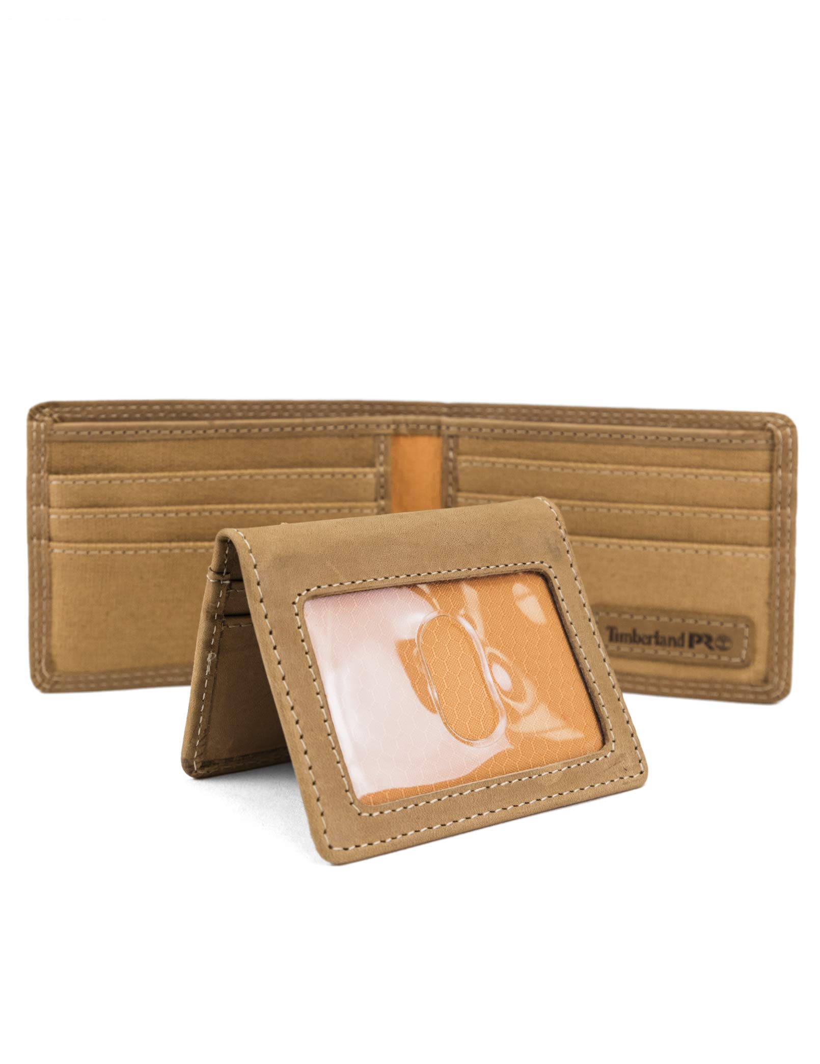 Timberland Pro Cartera RFID de Cuero para Hombre con Bolsillo extraíble para Tarjetas, Trigo/Pullman, Talla única