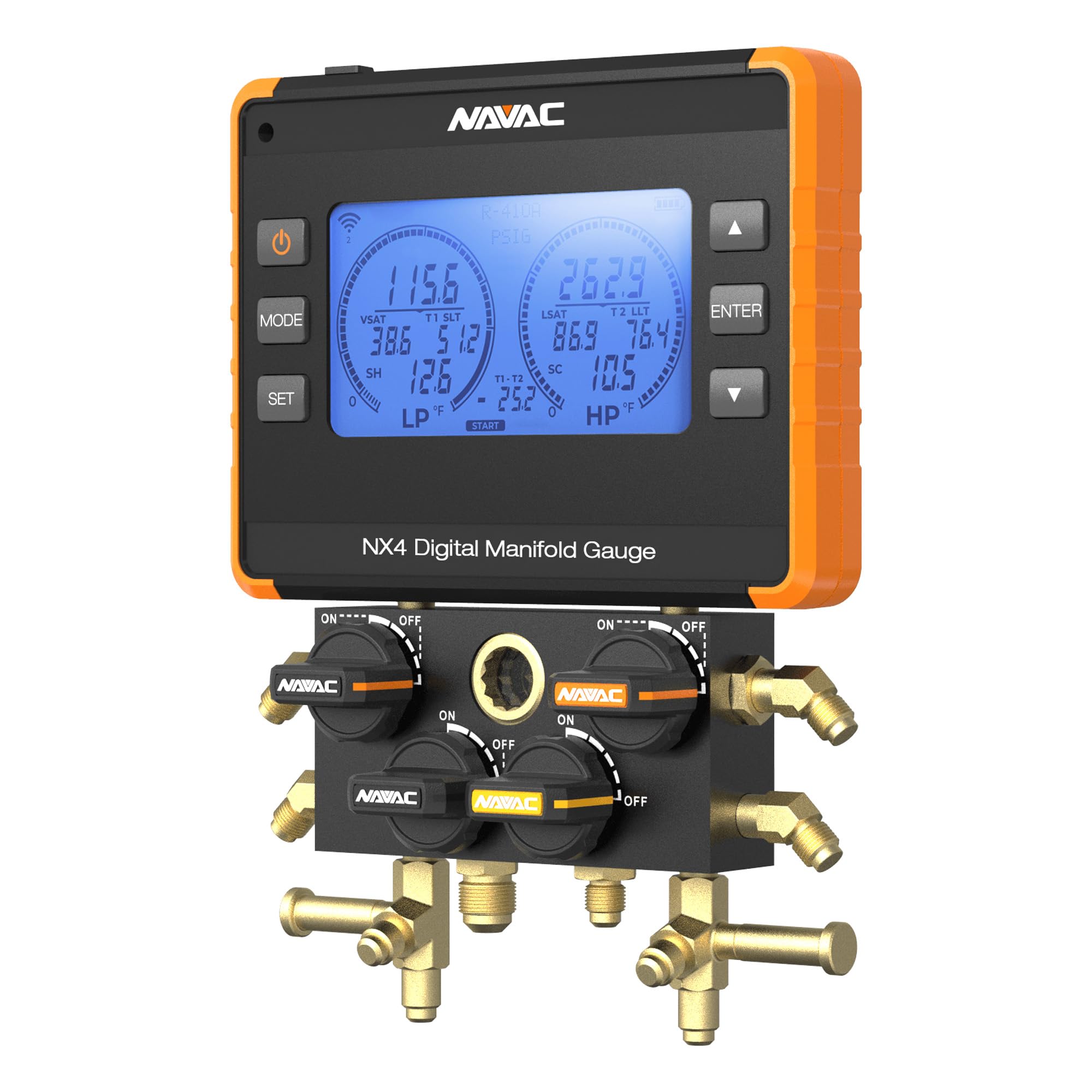 NEXUS　×4 Amazon.com: NAVAC NX4 Nexus™ Digital 4-Valve Manifold Gauge | 4