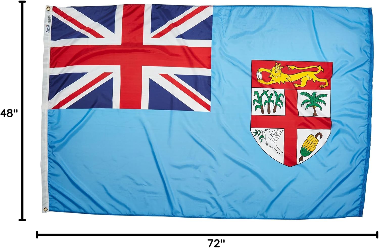 Annin Flagmakers Fiji Flag USA-Made to Official United Nations Design Specifications, 4 x 6 Feet (Model 192573)