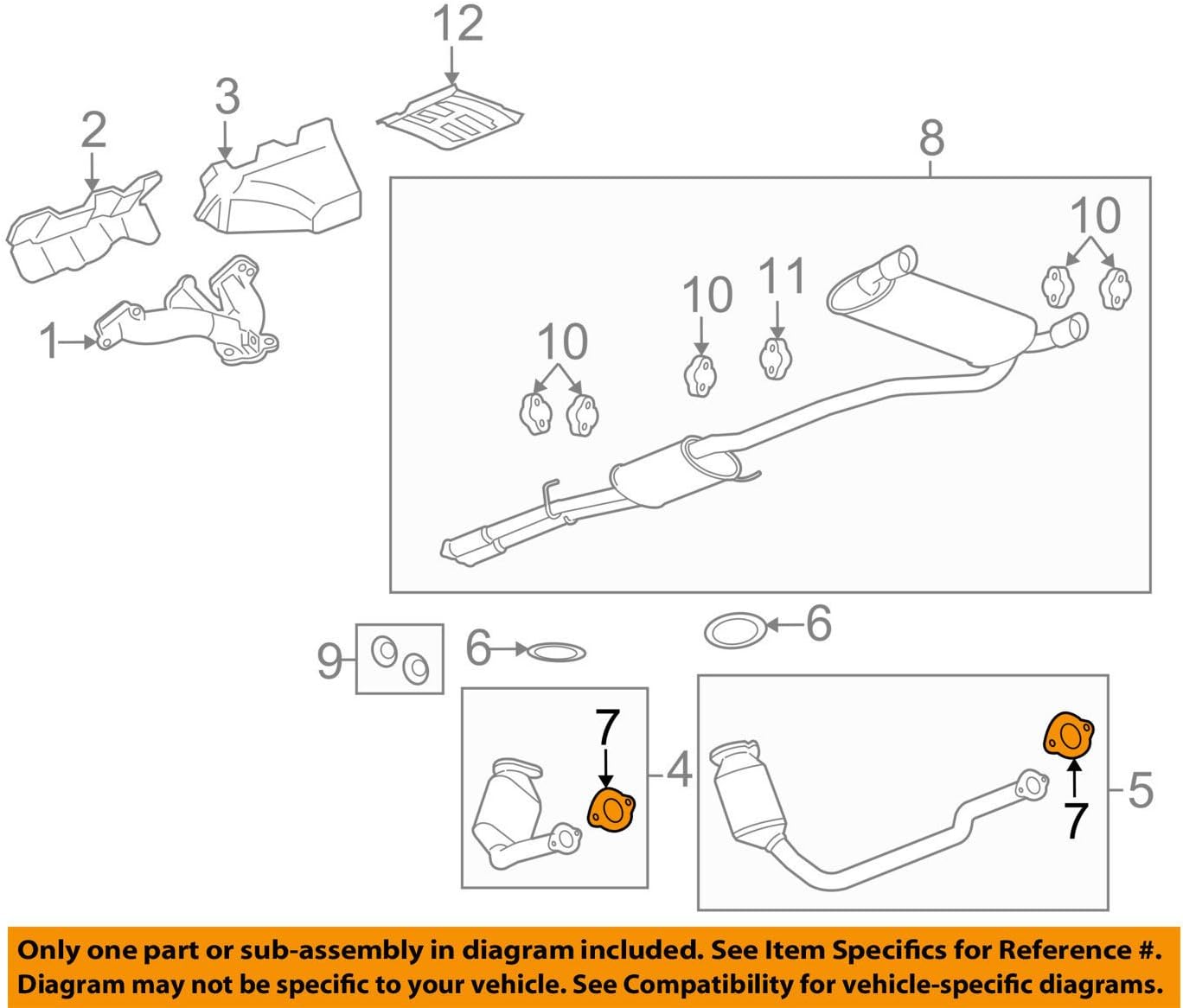 General Motors 25818507, Catalytic Converter Gasket
