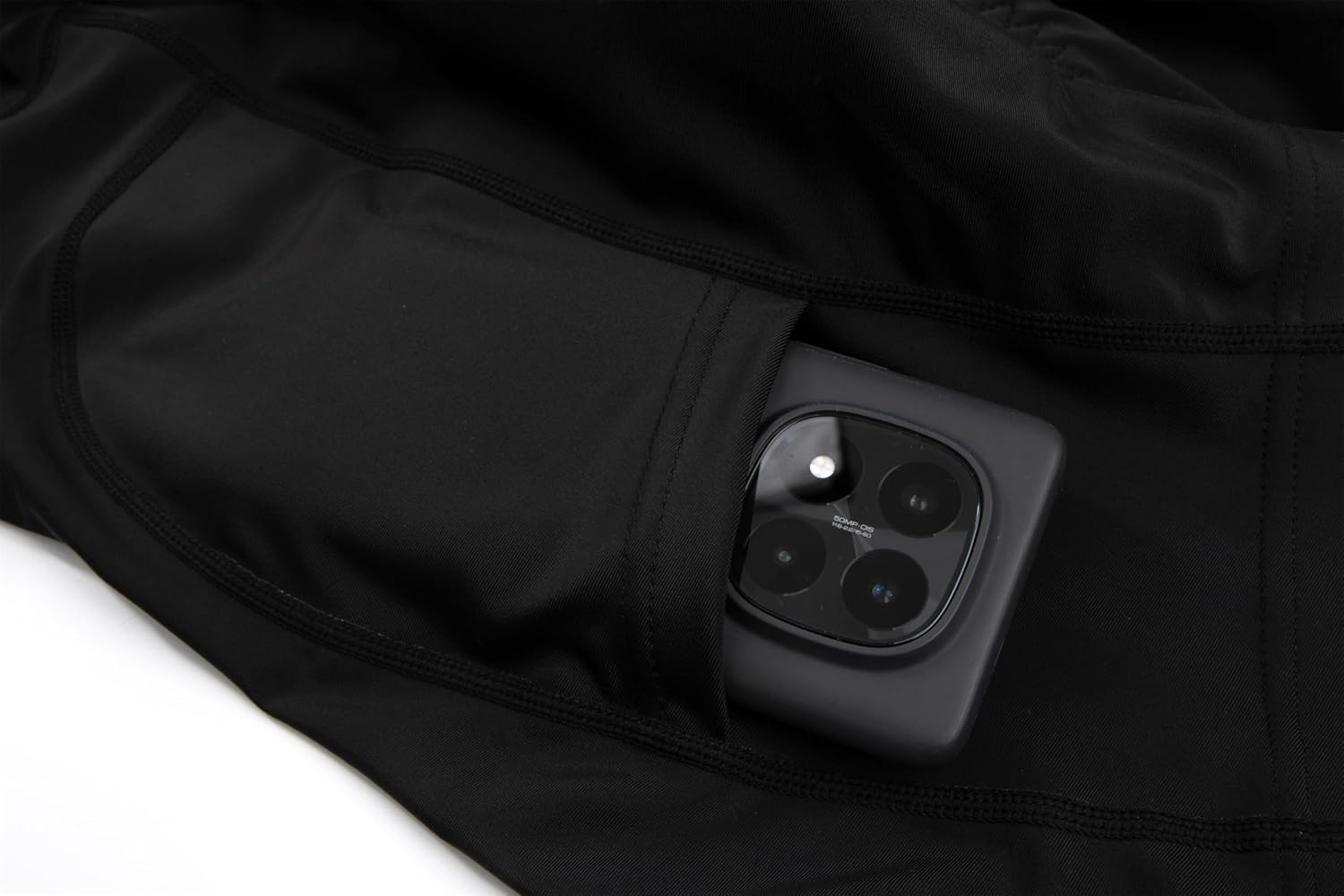 Men's Cycling Jersey 1/3 Zipper Cycling Set Solid Color Club Fit, Long Sleeeves Bike Jersey and Pants Zipper Pocket - Image 6